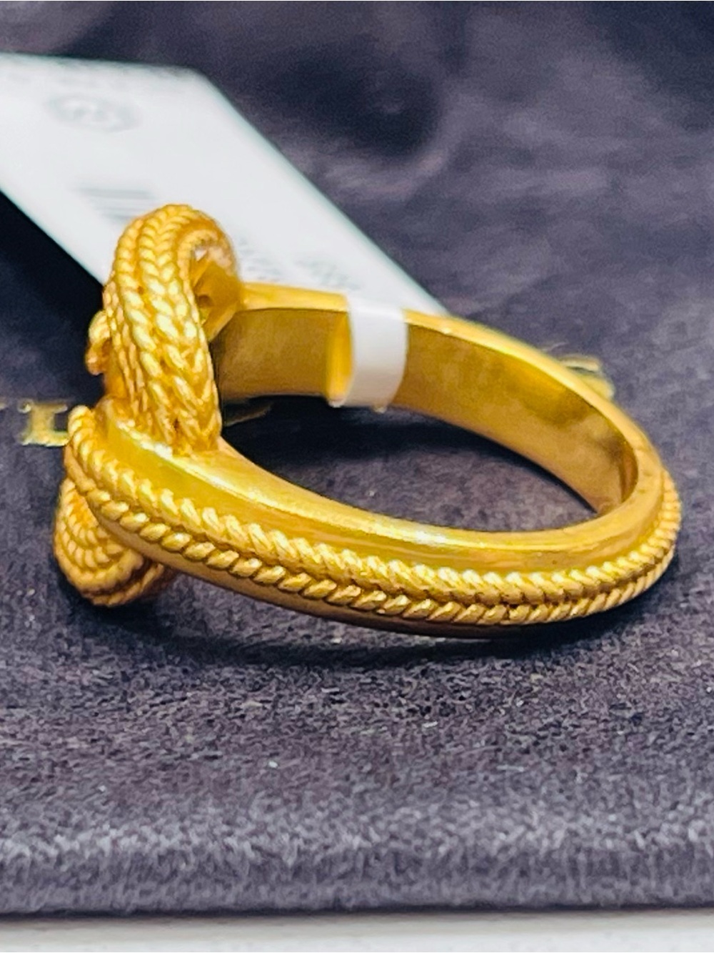 NEW! Julie Vos Gold Cheval Ring NWT - Picture 7 of 9